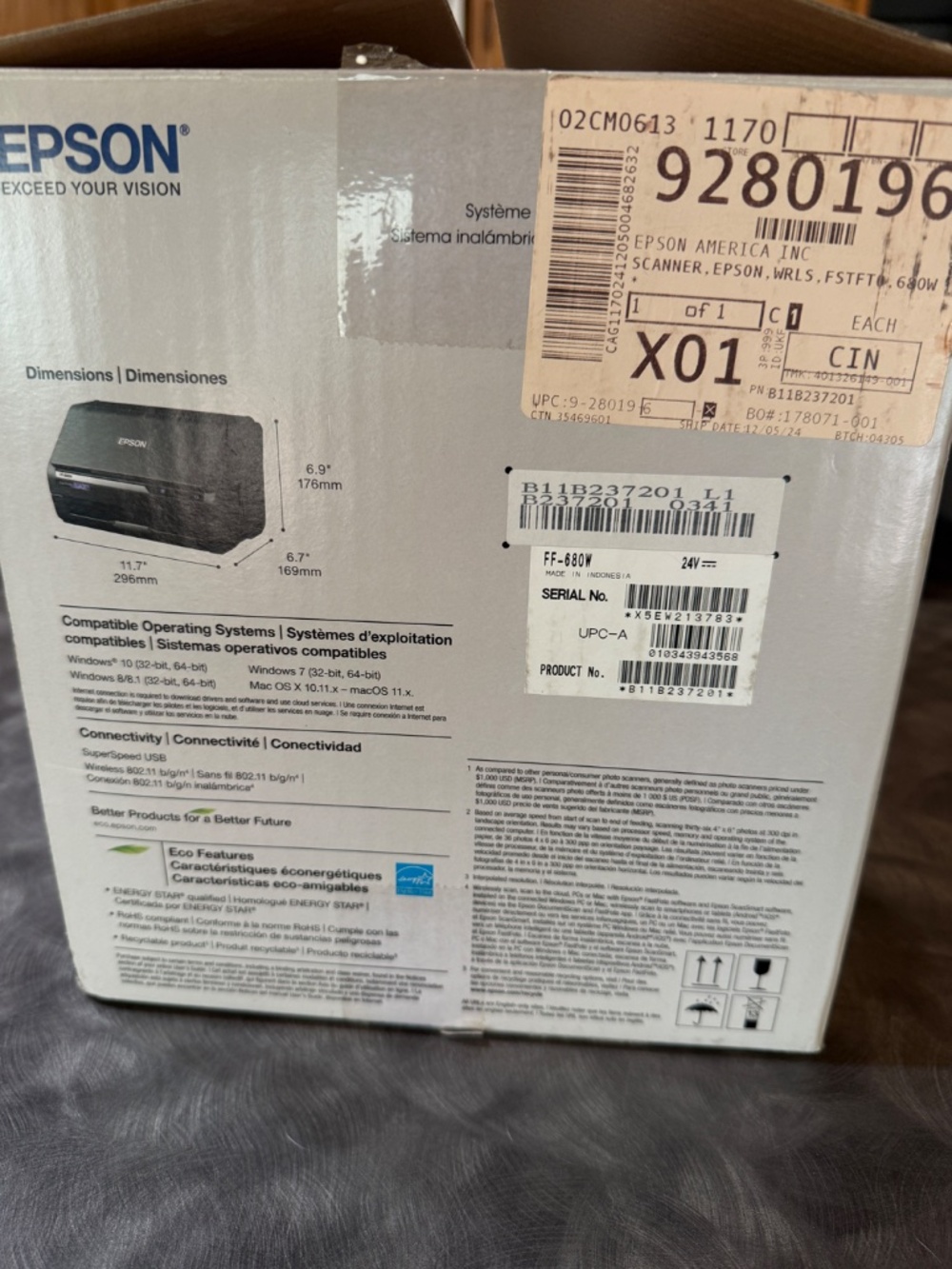 Epson FastFoto FF-680 Photo & Document Scanner - Picture 3 of 6